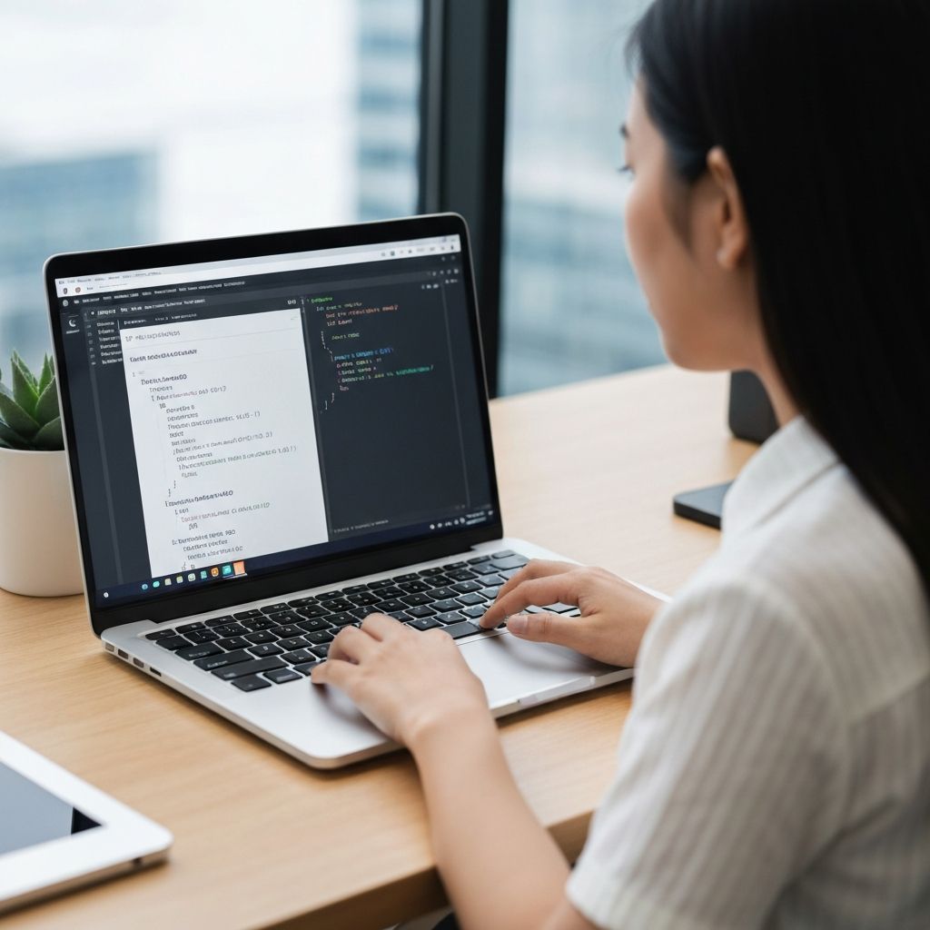 Developer using MD File Viewer - Free Online Markdown Live Preview Editor